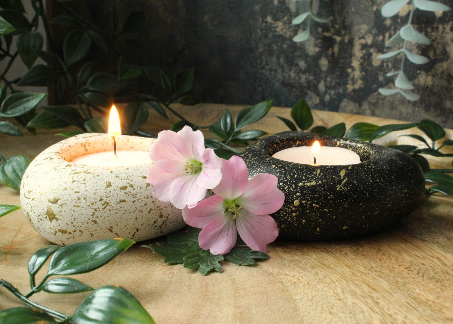 Heart Tealight Holder – Cast Stone